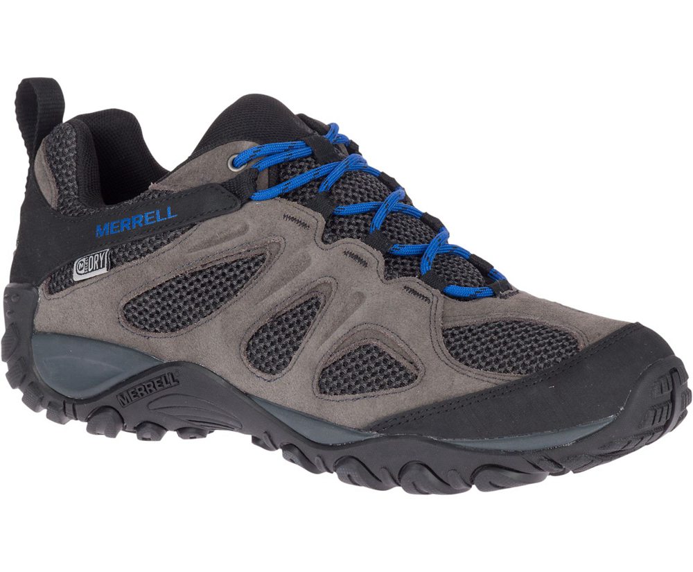 Merrell Hiking Shoes Grey - Yokota 2 Waterproof - Mens 39KOVJBXY